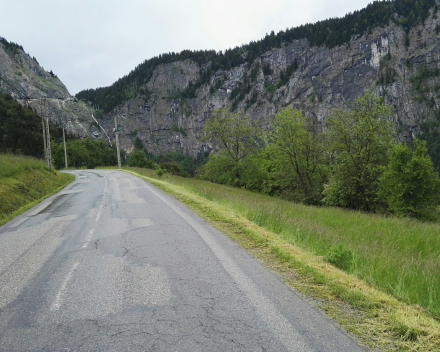 The nice mountain roads